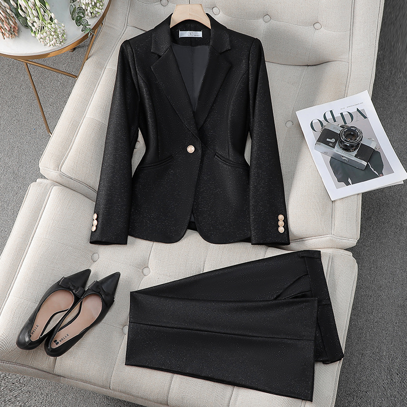 Formal Winter Wear Women Jacket - Осенний женский розовый костюм-двойка (пиджак и