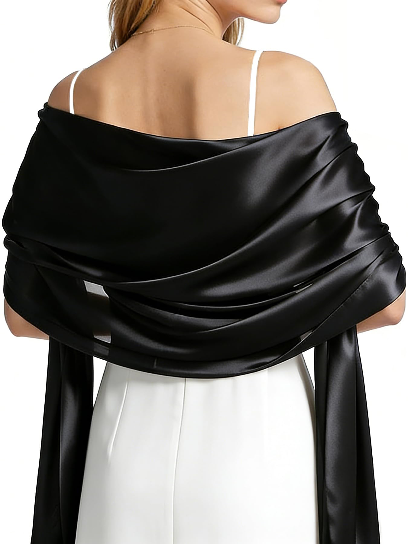 Women Formal Wear For Summer - Женский атласный шарф-накидка для вечерних платьев